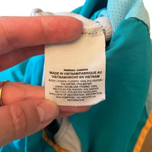 Nike Dri-FIT Tempo Running Shorts Youth XL (Fits Women’s XS-S) Teal Yellow 740E - Picture 8 of 8